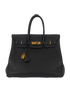 BIRKIN 35 IN BLACK TOGO LEATHER, front view